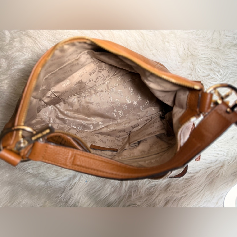 Michael Kors Brown Leather Hobo Bag and Wallet - Picture 3 of 8
